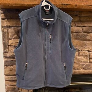 L.L. Bean Men's Slate Blue Fleece Vest
